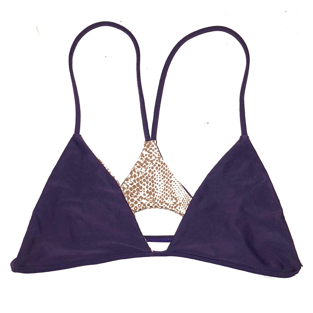 Acacia Blackberry Bikini Top